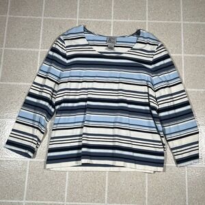 Madison & Max Strip Top Petite Size Large‎